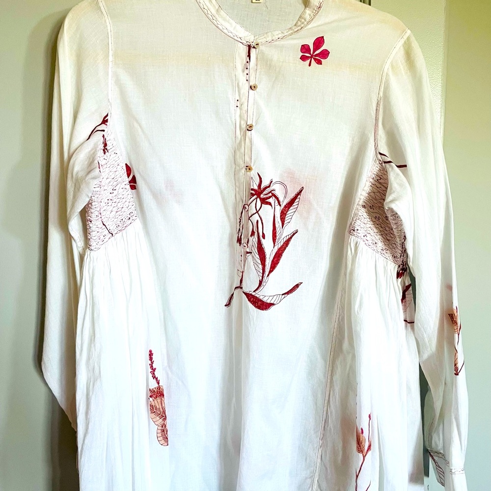 Embroidered Indian Cotton tunic